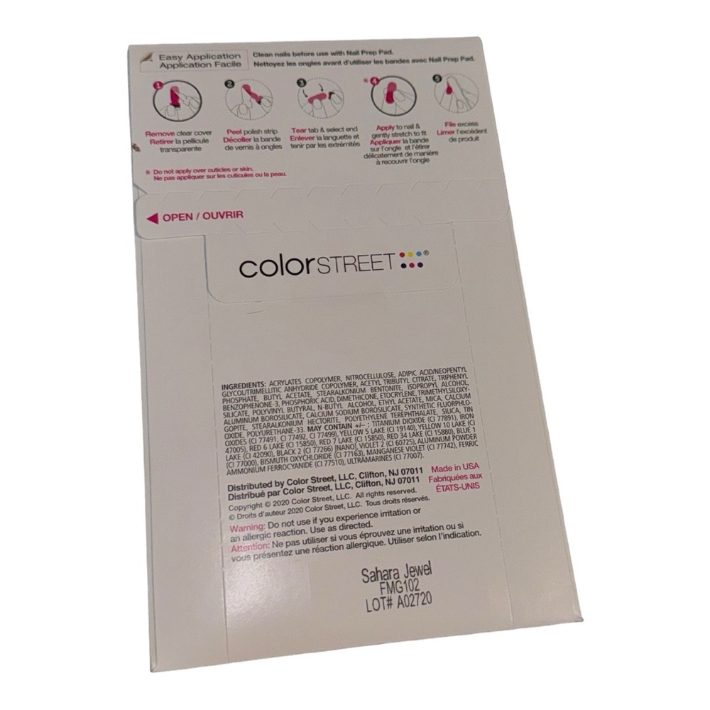 Color Street SAHARA JEWEL Brown & Copper Glitter Nail Strips Set - Picture 4 of 8